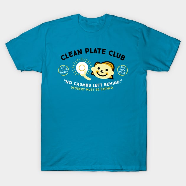 Clean Plate Club T-Shirt by TeeMagnet